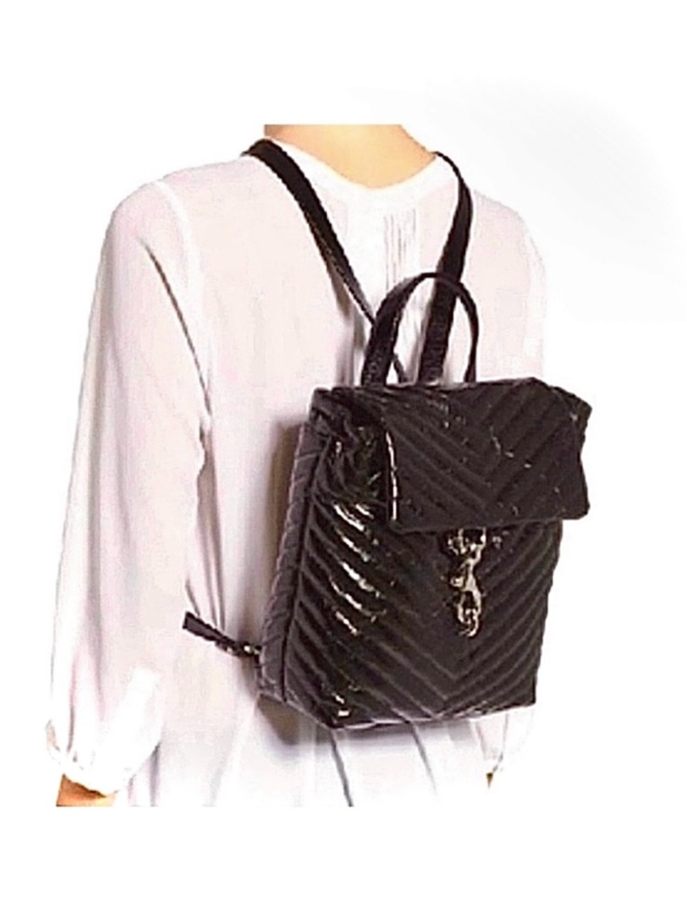 Rebecca Minkoff NEW Edie Flap Quilted
Crinkled Leather